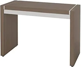 Artany Mille Desk With Drawer, Hazelnut Brown With White - W 103 X D 45 X H 77.5 Cm