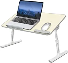 IBAMA Portable Lap desk Laptop Folding Table Height and Angle Adjustable Desk Lightweight for Camping, Bed, Sofa and Couch, Wood, LAPDESK-A6L01, 24 x 13 Inches