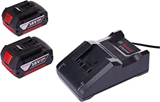 Bosch Battery Starter Set: 2 X Gba 4.0Ah Coolpack (18 V) + Gal 18V-40 Charger 18 V Starter Set