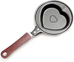 Mini Poele Mini 12 cm Fry Pan - Heart Design - Black(MPD-12R)