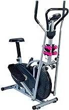 Alsafi Orbi trac - دراجة تمارين رياضية بيضاوية الشكل مع دمبل ، أسود