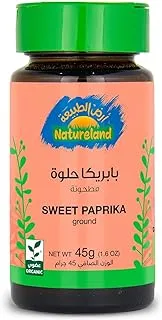 Natureland Sweet Paprika, 45g - Pack of 1, Orange