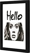 LOWHA Hello Adeel Wall art wooden frame Black color 23x33cm By LOWHA