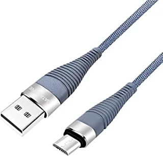 Samsung Cable Flat, Micro USB Cable Compatible with Galaxy S7, S6, Note, Nexus, Nokia, PS4 - DZ-SM01B (Gray)