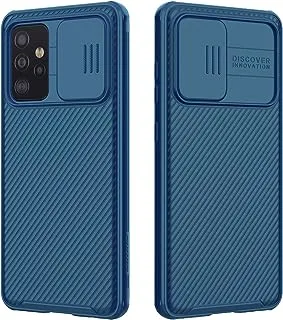 Nillkin Case Compatible with Galaxy A52 5G Cover, Hard CamShield with Camera Slide Protective Cover Drop Protection Cover [Built-in Lens Protector][ Designed Case for Samsung Galaxy A52 5G ] - Blue