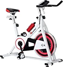 Powermax Fitness Bs-140 Home Use Group Bike/Spin Bike With Free Installation Assistance, White