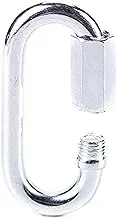 Lawazim Snap Hook Carabiner Silver 9cm | Heavy Duty Stainless Steel Thumb Screw Locking Carabiner Spring Snap Clip Link Hooks