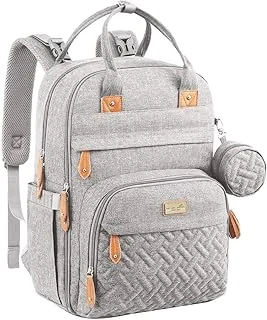 Moon KaryMe Diaper Bagpack with Pacifier Case, Grey