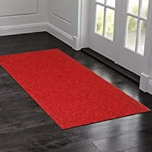 Kuber Industries Large Front Door Mat|Entrance Floor Mat|Thick Rubber Doormat for Offices, Hotel, Restaurant, Home|RED