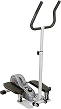 Sunny Health & Fitness Fully Assembled Magnetic Under Desk Elliptical Peddler, Portable Mini Elliptical, Foot & Leg Pedal Exerciser, Optional with Handlebars