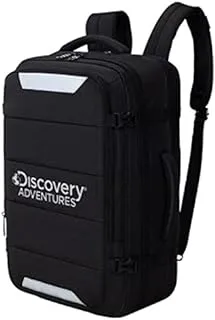 حقيبة ظهر للكمبيوتر من Discovery Adventures 15.6 بوصة للأعمال غير رسمية للسفر والسفر ومقاومة للماء حقيبة مدرسية ، حقيبة شحن Trend USb