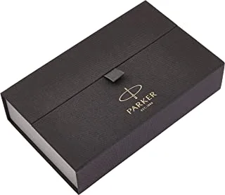 Parker Premier Custom Storm Grey Gold Trim|Ballpoint Pen| Gift Box| 8524