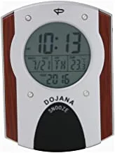 Dojana Alarm Clock, Brown And Silver, Dd602