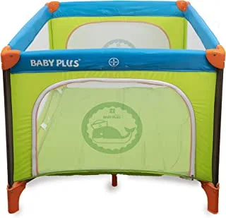 Baby Plus Bp8058 Portable Bed And Playard, Blue/Green - Pack Of 1, Bp8058-Blue/Grn