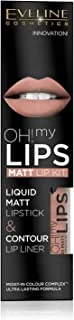 Eveline Oh My Lips Liquid Matt Lipstick&Lip Liner No. 01 Neutral Nude