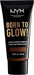 NYX Professional Makeup, Born To Glow Naturally Radiant Foundation - Deep Walnut 22.7
