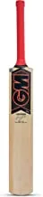 مضرب الكريكيت GM Mana Contender Kashmir Willow Cricket Bat للكرة الجلدية | الحجم 6 | وزن خفيف | تغطية مجانية