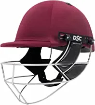 DSC Cricket Helmet Defender (X-Large (62-65 cm), Maroon)