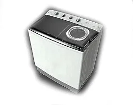 Ugine Twin Tub Washing Machine, 6 KG, White - UWMTTN6