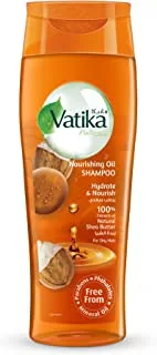 Vatika Naturals Nourishing Oil Shampoo 425 ml | Natural & Herbal | Enriched with Shea Butter | Revitalizes & Protects