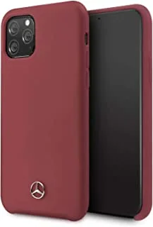 Mercedes-Benz Liquid Silicone For Iphone 11 Pro - Red