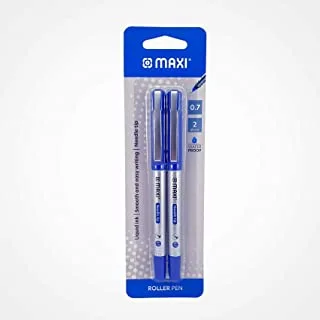 ماكسي رولر قلم 0.7 مم إبرة رأس نفطة من قطعتين أزرق