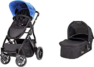Muv Baby Trend Reis Stroller, Satin Black/Sky