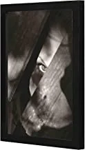 Lowha Black Dark Eye Wall Art Wooden Frame Black Color 23X33Cm By Lowha