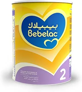 بيبيلاك 2 تركيبة حليب لمتابعة الرضاعة ، المرحلة 2 ، حليب بودرة للرضع من سن 6 إلى 12 شهرًا ، 400 جم