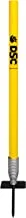 DSC Target Cricket Stumps with spring base, Yellow, Size: Full, Pastic Stump, Bowling practice