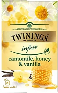Twinings camomile with honey and vanilla infusion tea, 20 tea bags - pack of 1