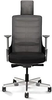 Mahmayi Ergonomic chair with Headrest - Black
