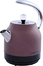 ALSAIF 1.5Liter 2200W Electric Cordless Kettle Stainless Steel Body, Silver E95031/3 2 Years warranty