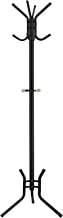 SONGMICS Stylish Metal Coat Rack Stand Hanger 12 hooks 176 cm Black RCR17B