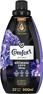 COMFORT Ultimate care, Concentrated Fabric Softener, for long-lasting fragrance, Elegant Gardenia, Complete Clothes Protection, 900ml