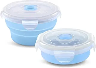 Nuvita Silicone Collapsible Container 540Ml, Blue