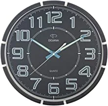 Dojana Plastic Wall Clock Dw269-Black- Black Blue