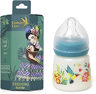 Tommy Lise Wide Neck Baby Feeding Bottle Sutable For 3 -6 Months - Airy Grace(125 ml)
