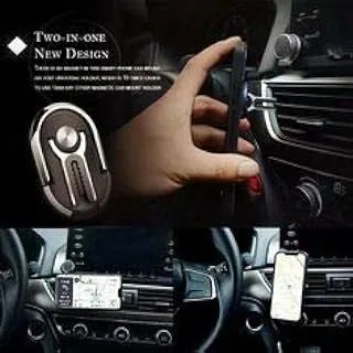 Car Phone Holder Multipurpose 2 in 1 Magnetic Finger Ring/Black, Red, Gold, Silver/Mobile Phone/GPS/PDA/MP3/MP4d,