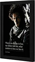LOWHA LWHPWVP4B-125 Jon Snow There are no shame Wall art wooden frame Black color 23x33cm By LOWHA