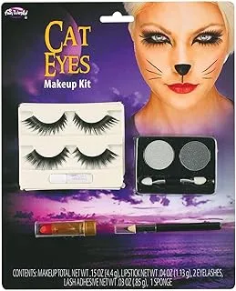 Fun world cat eye makeup with lashes, 5240cat