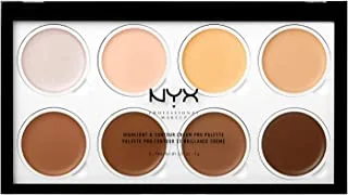 Nyx Professional Makeup, Highlight & Contour Cream Pro Palette - 01