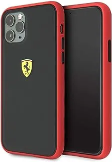 Ferrari On Track PC/TPU Case - Red Outline/Black - iPhone 11 Pro