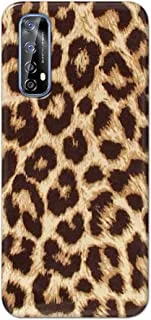 جراب Jim Orton بتصميم غير لامع مصمم لهاتف Realme 6 Pro-Animal Skin Leopard Brown