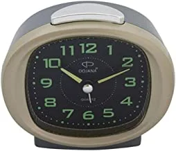 Dojana Alarm Clock, Analog, DA13301-BLACK-GOLD-BLACK