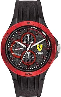 Scuderia Ferrari Men's Black Dial Black Silicone Watch - 830721