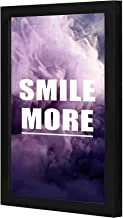 Lowha LWHPWVP4B-387 Smile More Wall Art Wooden Frame Black Color 23X33Cm By Lowha