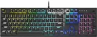 Corsair K60 Rgb Pro Mechanical Gaming Keyboard — 100% Cherry Mv Mechanical Keyswitches — Black, Ch-910D019-Na
