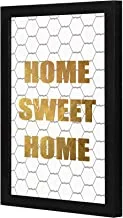 LOWHA Home Sweet Home gold Wall art wooden frame Black color 23x33cm By LOWHA