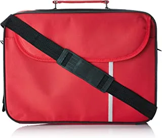 حقيبة كمبيوتر محمول ، حقيبة كتف داتازون مقاس 15.6 بوصة حمراء مزودة بجهازين كاسبيرسكي لأمن الإنترنت مع ترخيص لمدة عام 2021 بإصدارات باللغتين الإنجليزية والعربية.